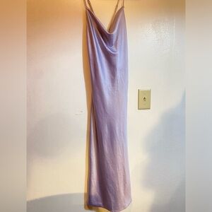 Purple Silky Dress